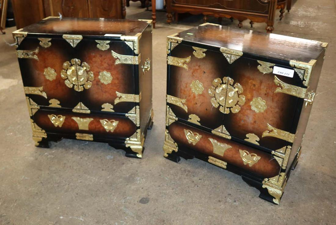 PR Asian inspired brass accent storage chest (1 of 4)