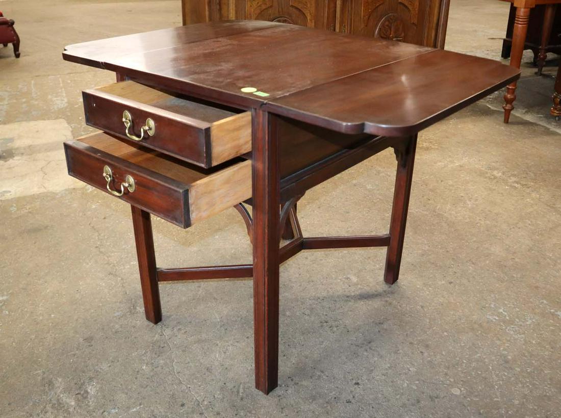 Solid mah Henkel Harris drop side Pembroke table (1 of 7)