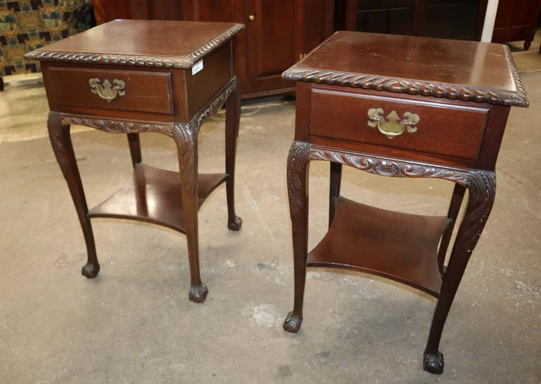 Pair Feldenkreis Reproductions mahogany stands / tables (1 of 5)