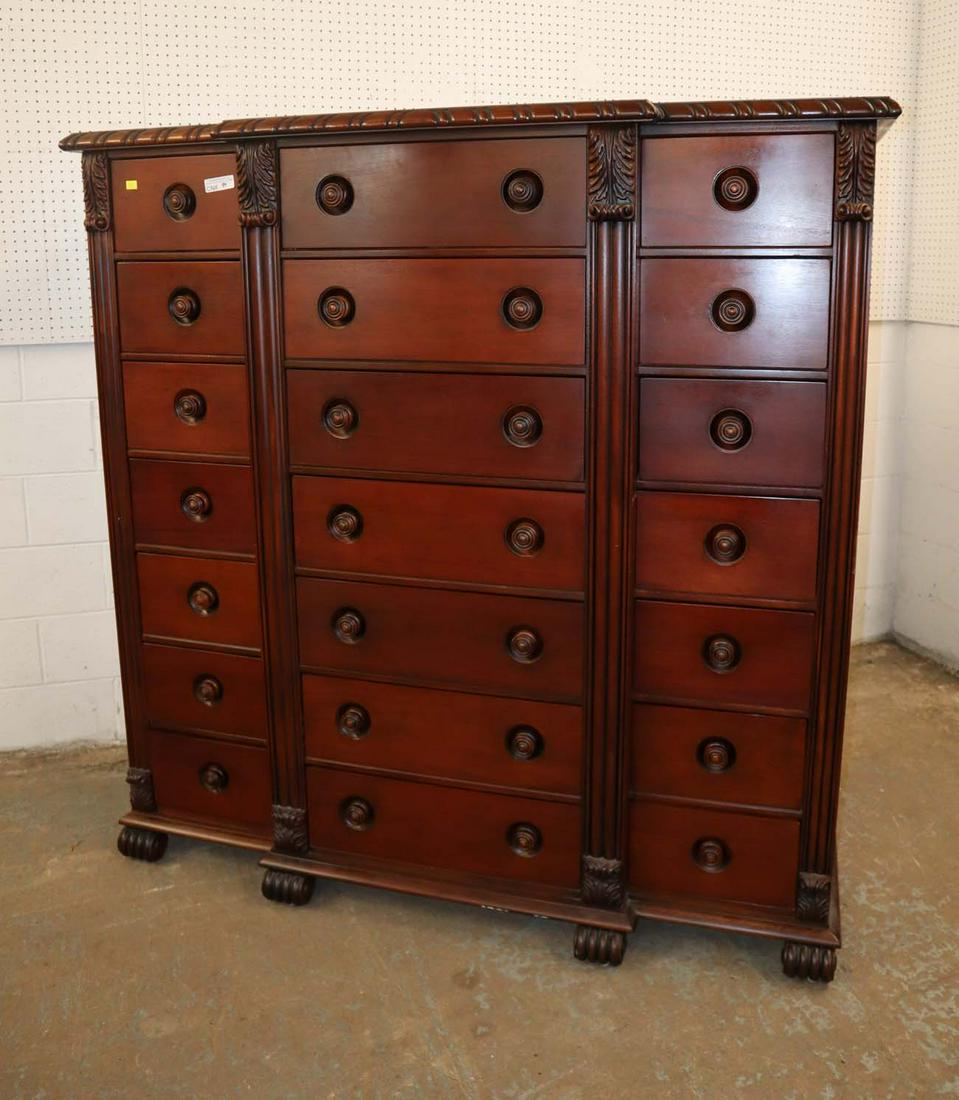 Mahogany 21 drawer gentlemen's chest (1 of 6)