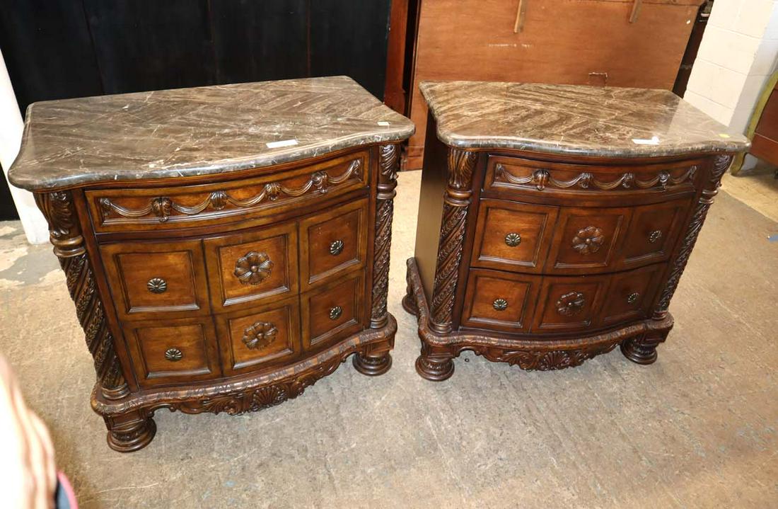 PR contemporary mahogany 3 drawer MT nightstands (1 of 4)