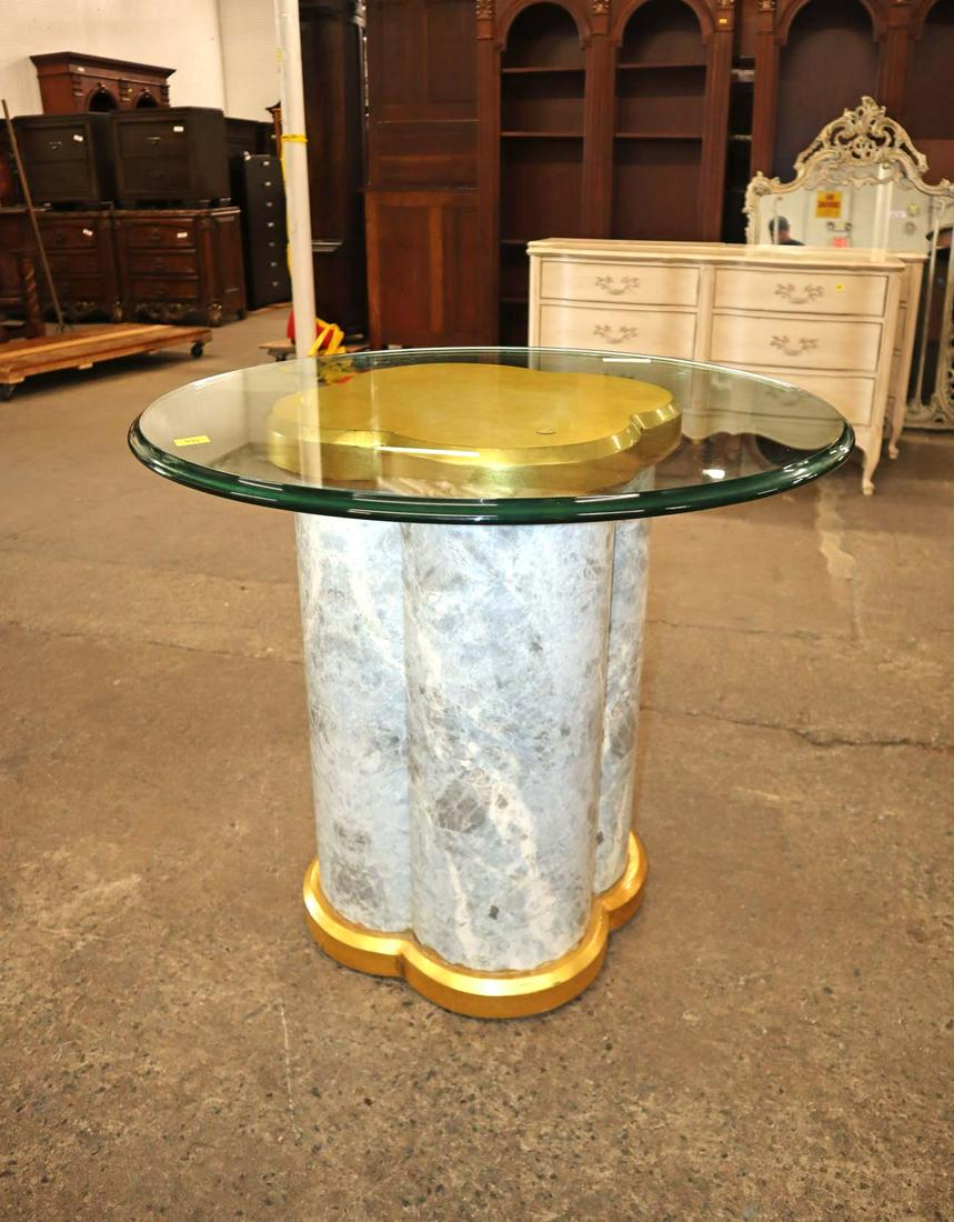 Modern glass top center table (1 of 2)