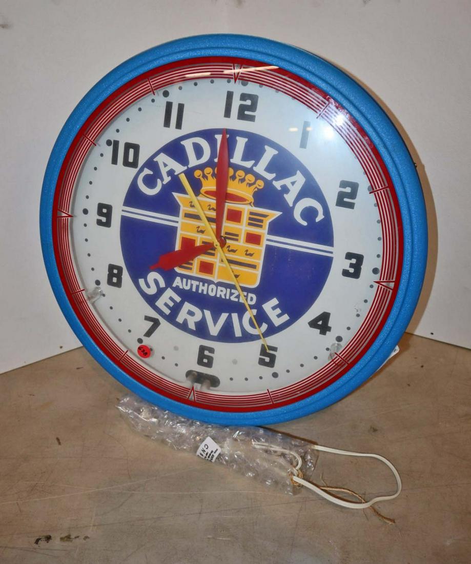 Cadillac advertisement electric clock working (1 of 5)