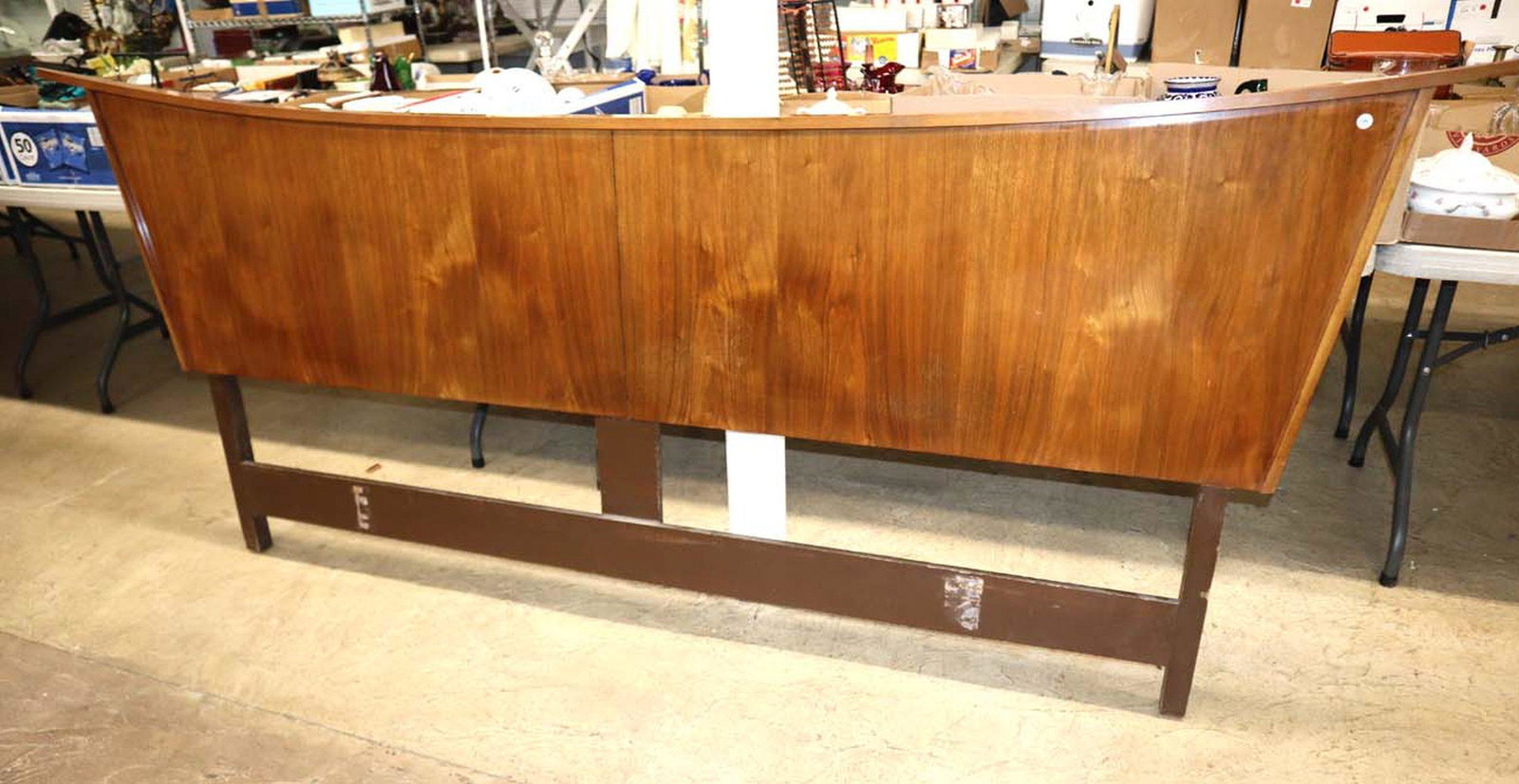 Mid Century Modern Danish walnut king size headboard (1 of 4)