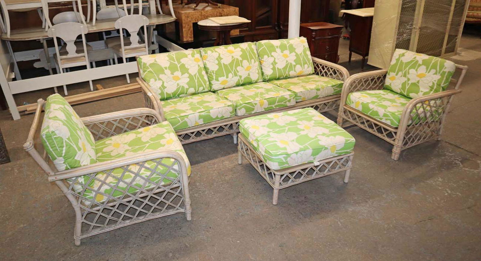 4pc Ficks Reed rattan style sun room set (1 of 4)