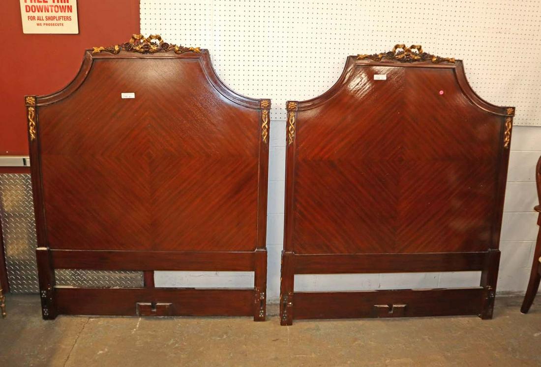 PR mahogany fancy French style headboards (1 of 3)