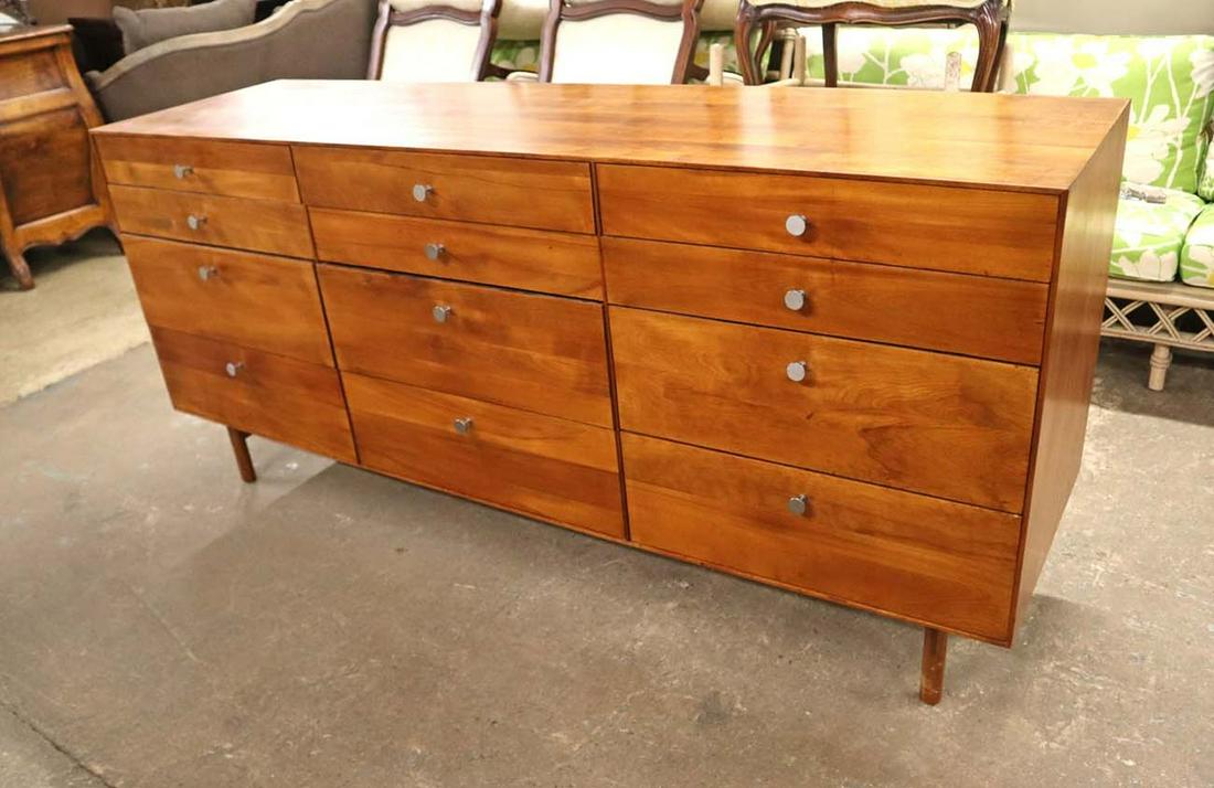 Whitney MCM Danish walnut 12 drawer dresser (1 of 6)