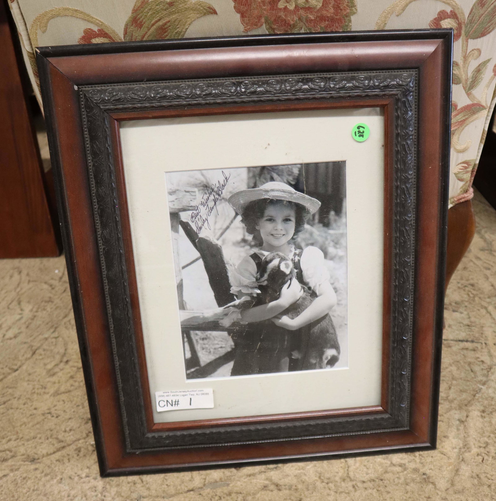 Autographed Shirley Temple Print in frame (1 of 3)