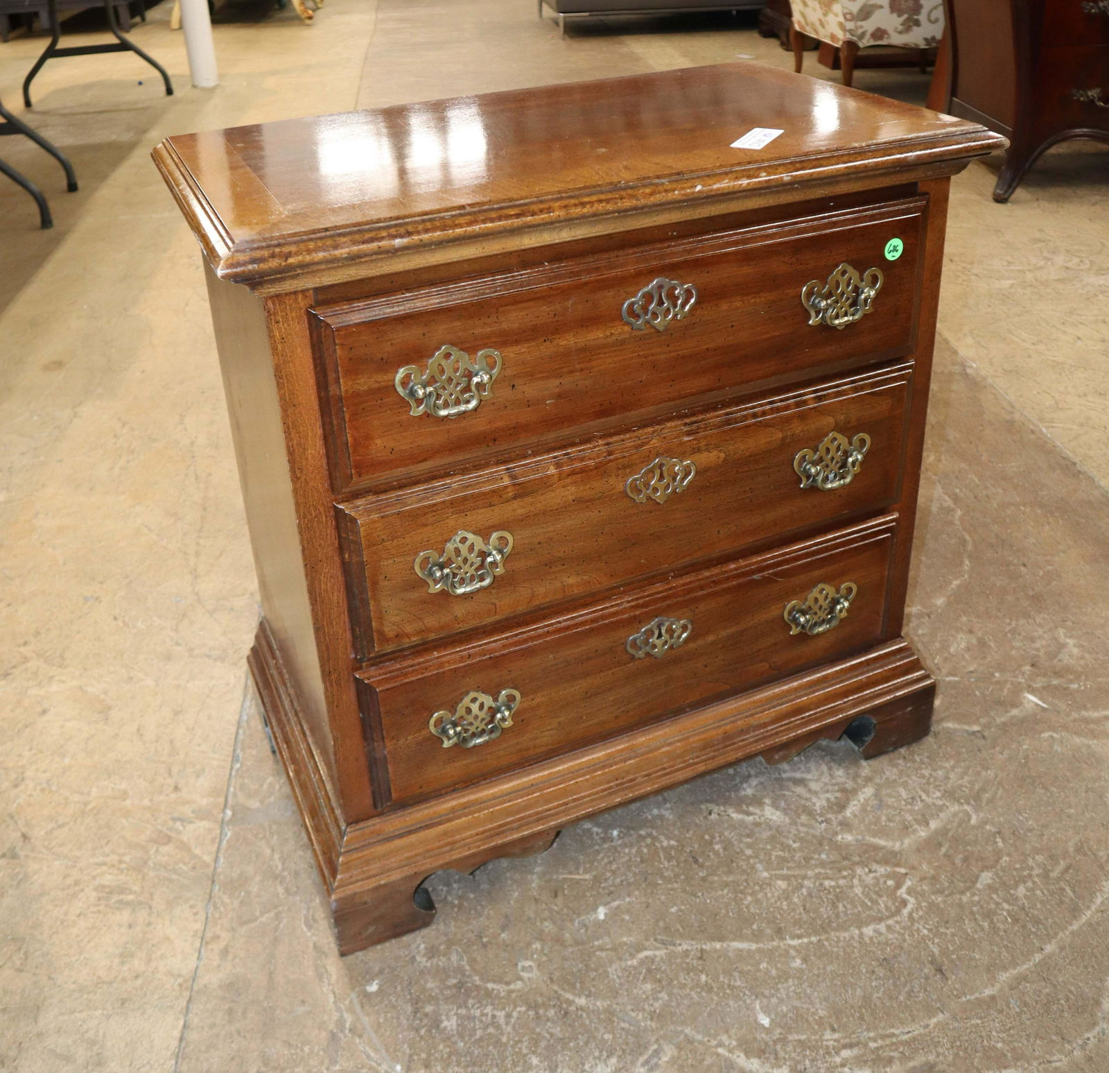 American Drew mahogany 3 drawer nightstand (1 of 5)