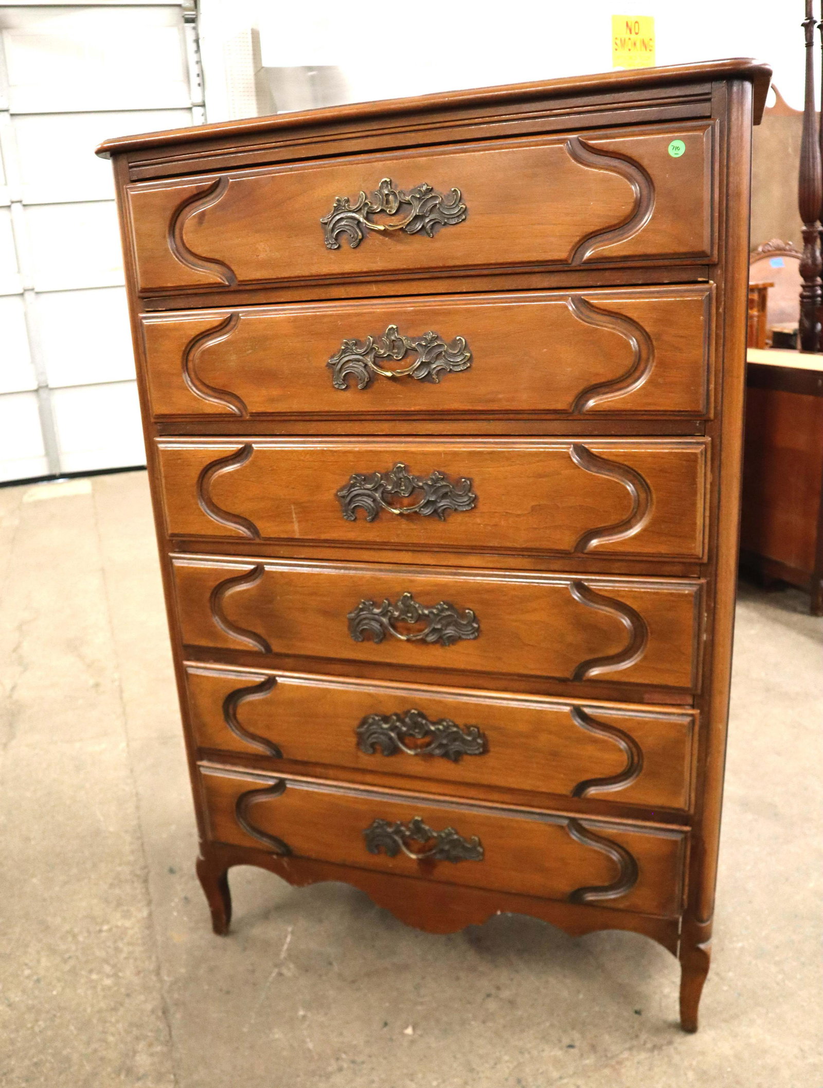 Vintage solid mahogany count French high chest (1 of 5)