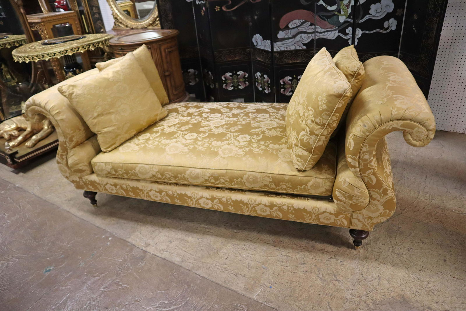 Baker Furniture roll arm regency style day bed (1 of 4)