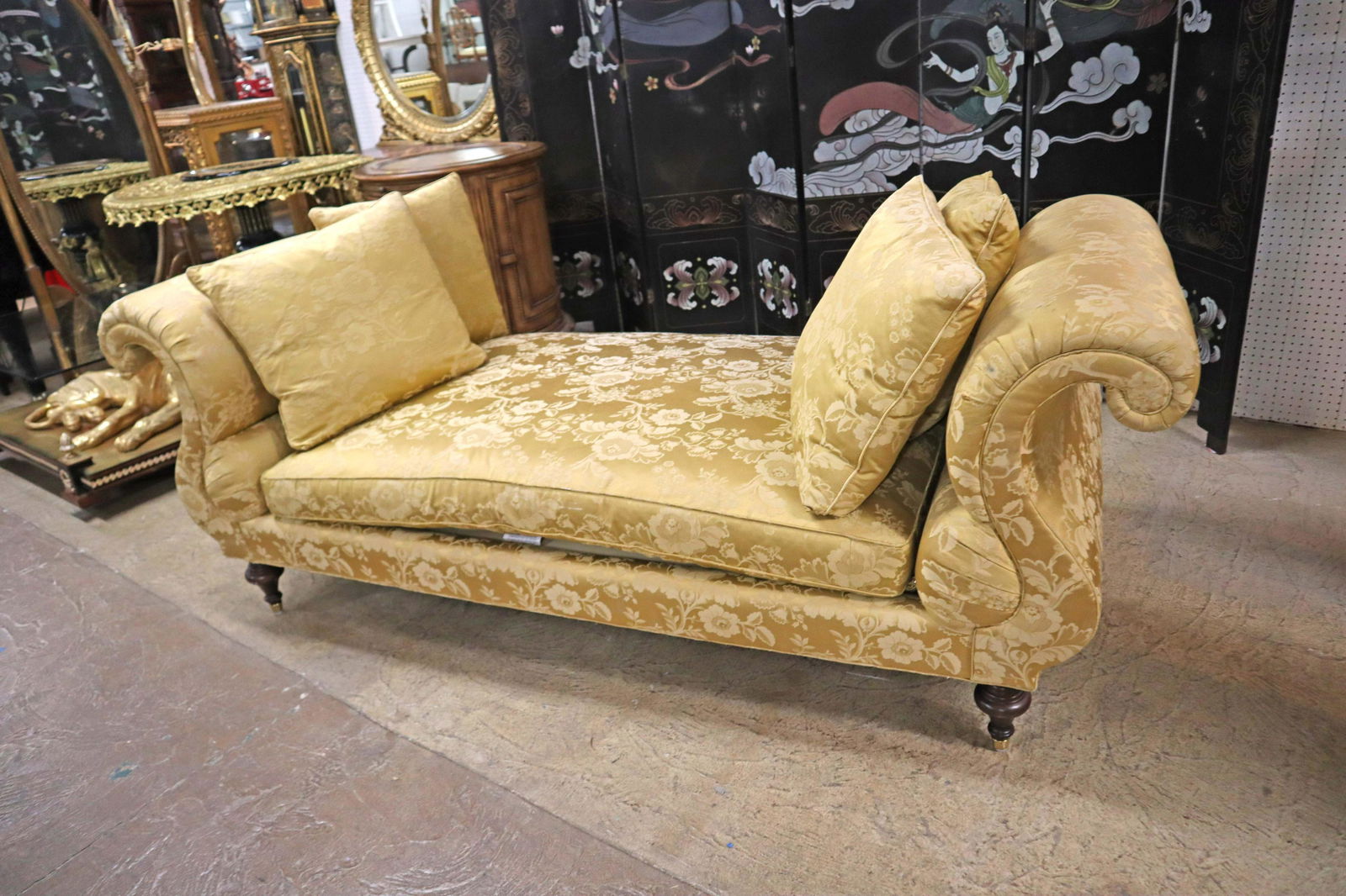 Baker Furniture roll arm regency style day bed (1 of 4)