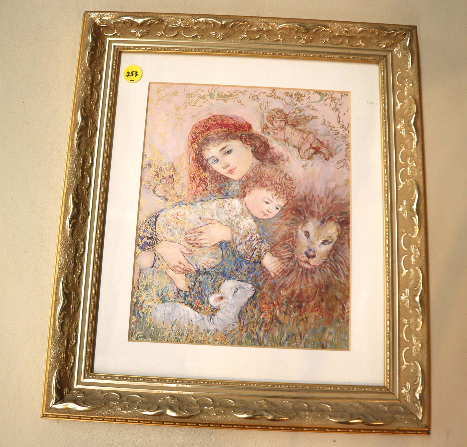 Edna Hibel "Wonder of Peace": Edna Hibel "Wonder of Peace" approx. 14" w x 16" h