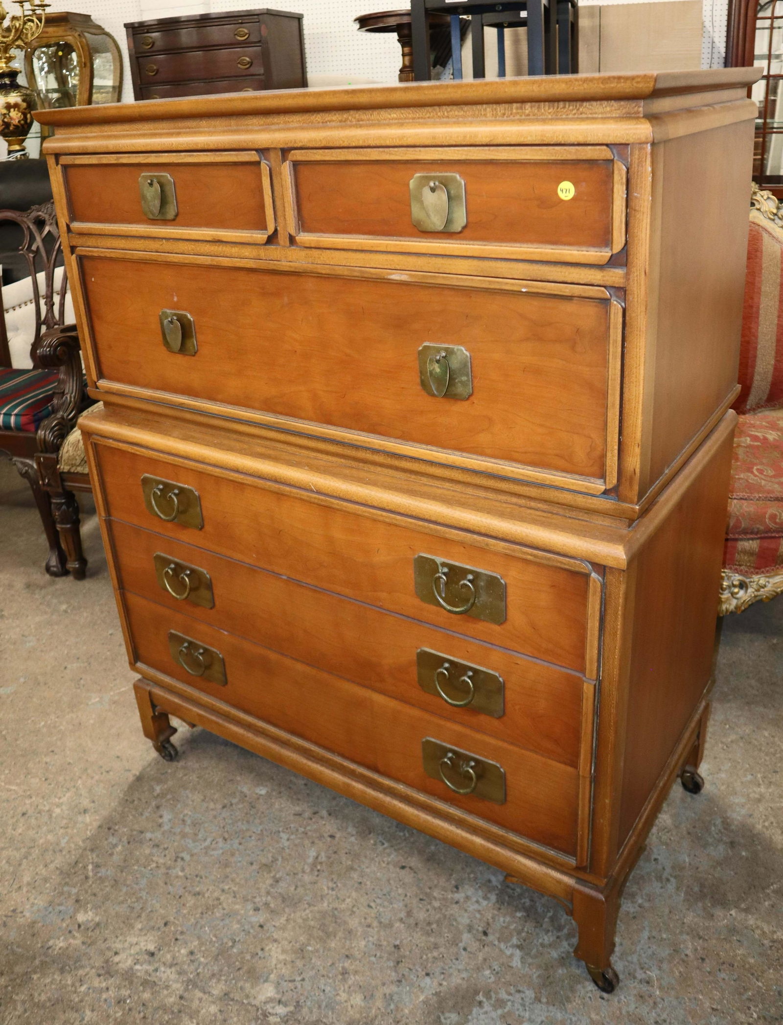 MCM Kent Coffey cherry high chest (1 of 5)