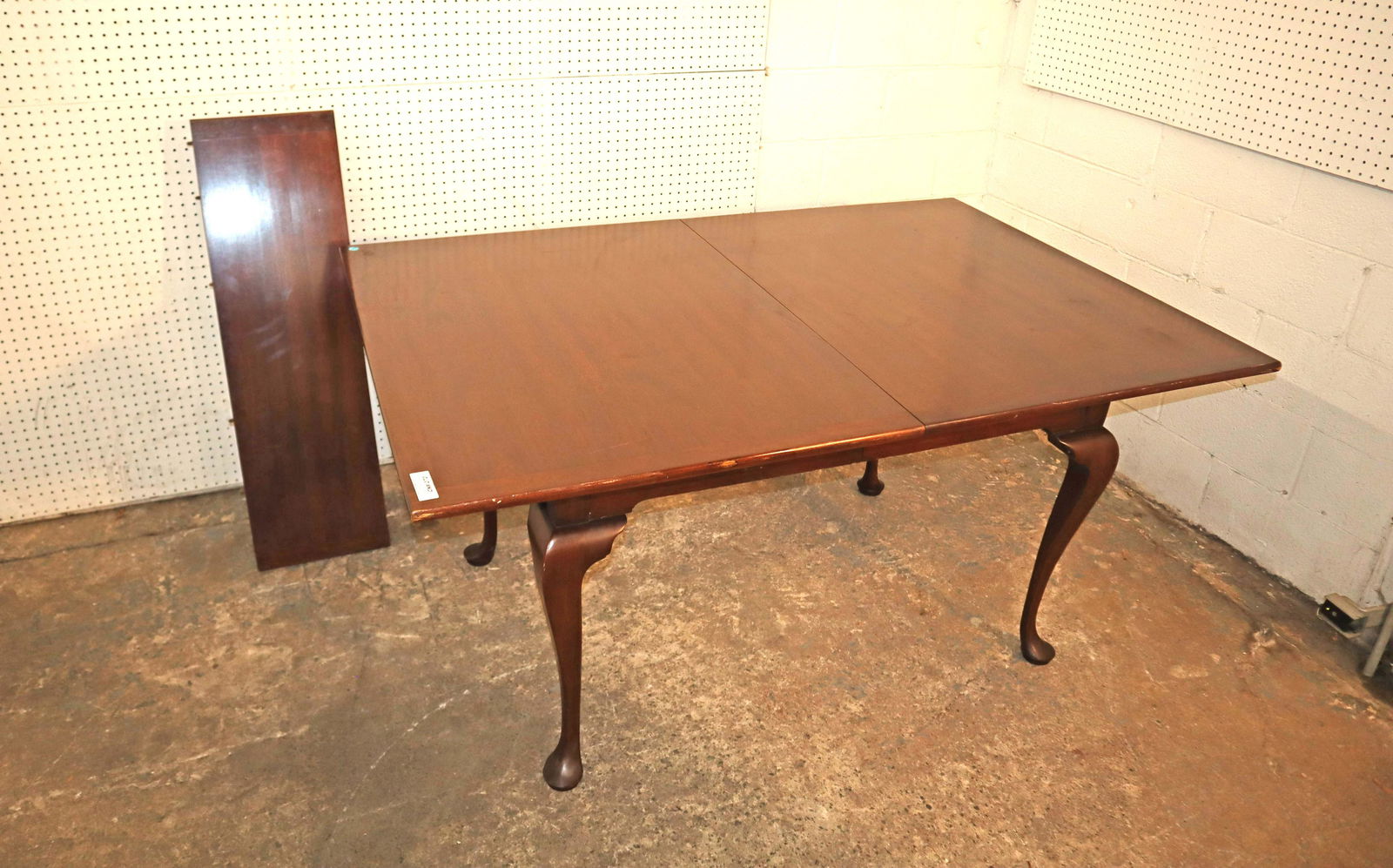 Henry Ford solid cherry dining room table: Henry Ford solid cherry Queen Anne dining room table approx. 60" w x 40" d x 30" h