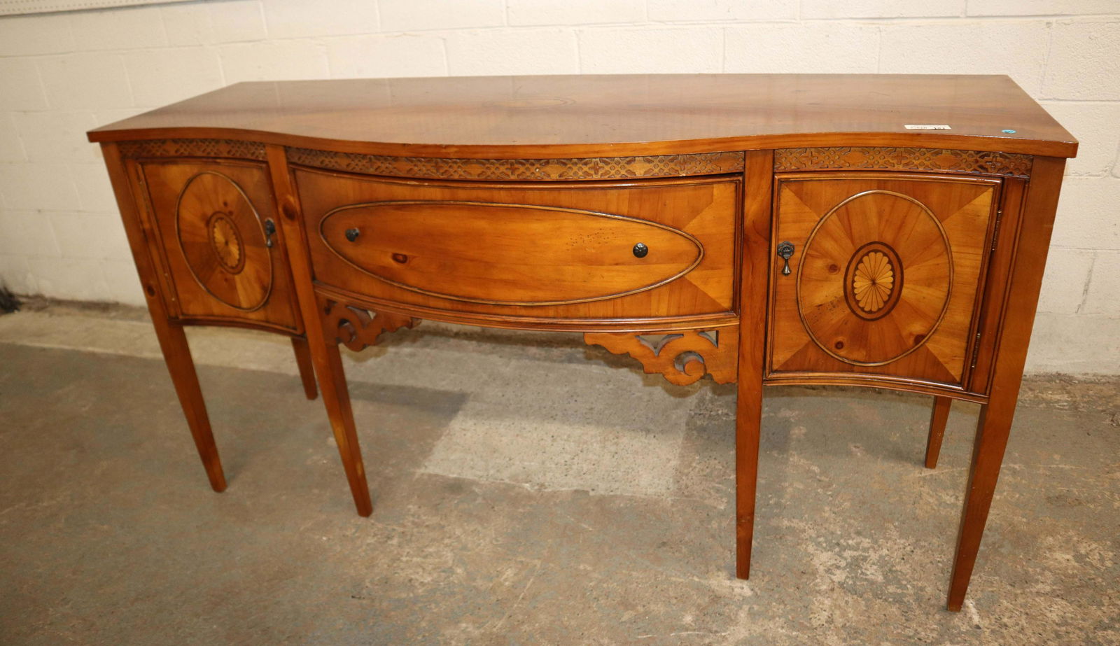 Antique style walnut/pine sideboard (1 of 6)