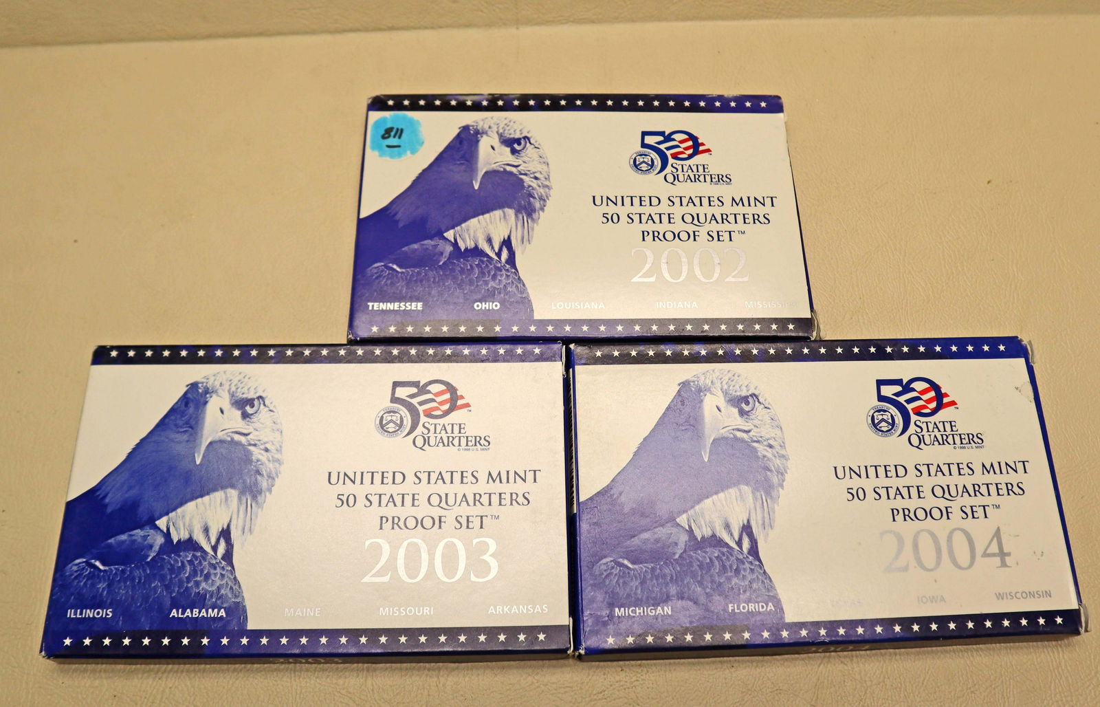 3 US Mint 50 State Quarters Proof Set (1 of 4)