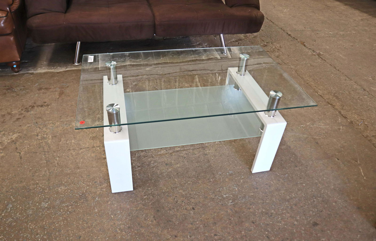 Ultra modern glass top coffee table (1 of 3)