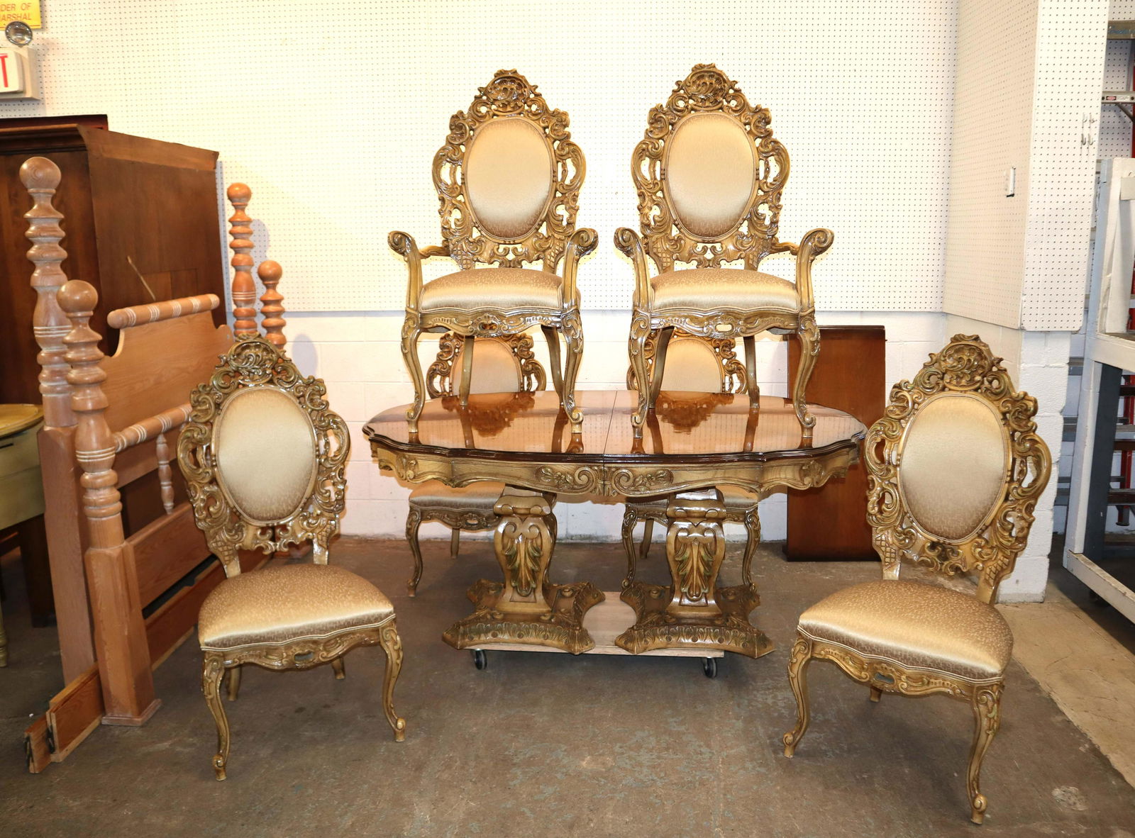 Vintage Italian 7pc Roma style dining room set (1 of 9)