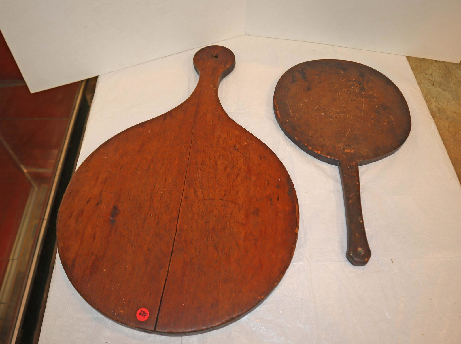2 antique primitive wooden cutting boards (1 of 2)
