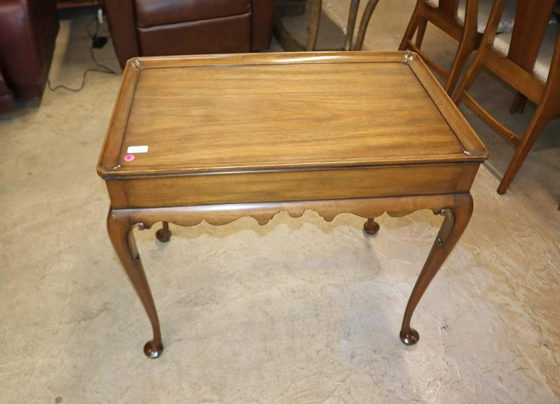 Kittinger queen anne solid mahogany tea table (1 of 5)