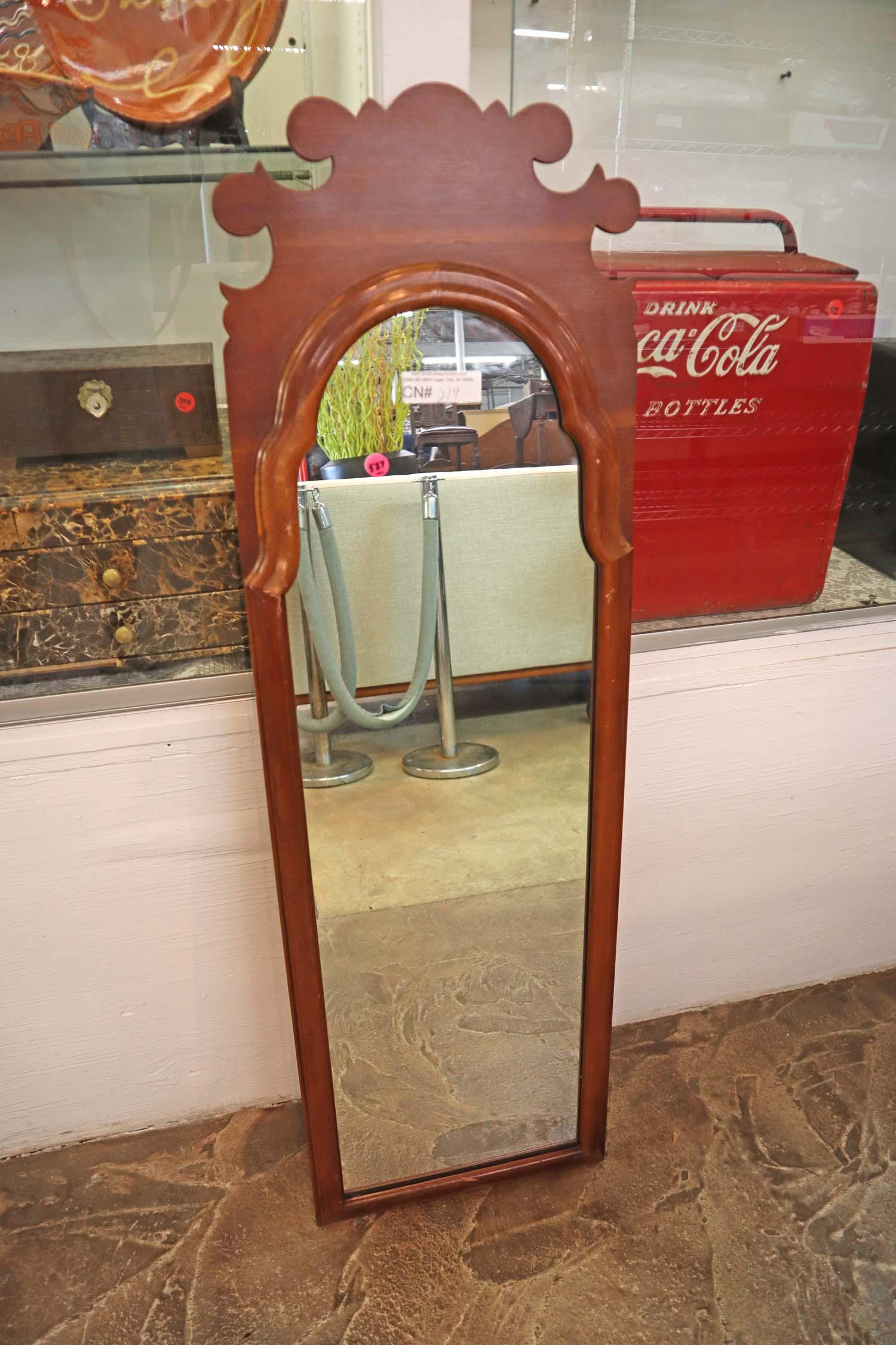 Cherry frame wall mirror (1 of 2)