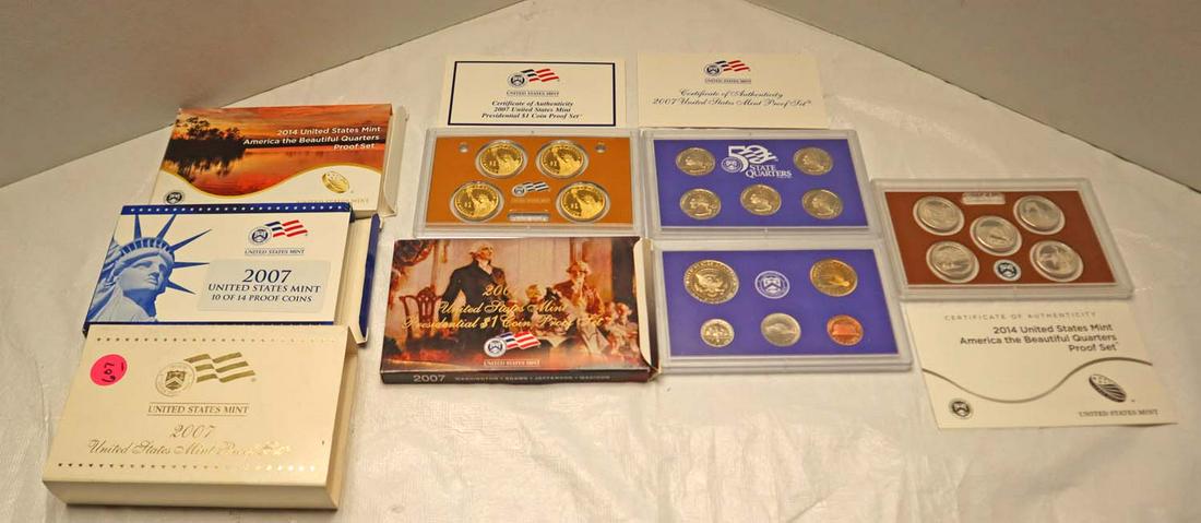 2007/2014 US Mint Proof sets (1 of 4)
