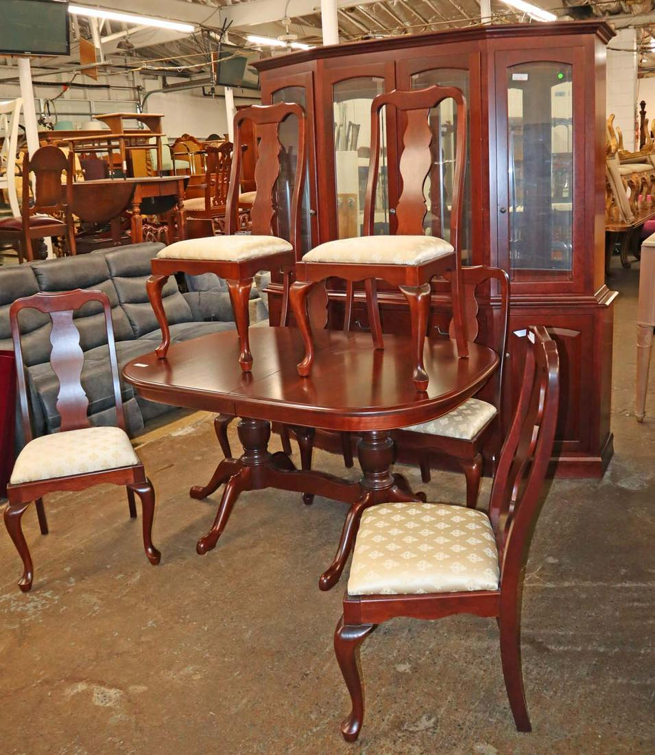 Quality Like New 8pc Keystone Collection made by Nelson R Bollinger solid cherry dining room set (1 of 7)