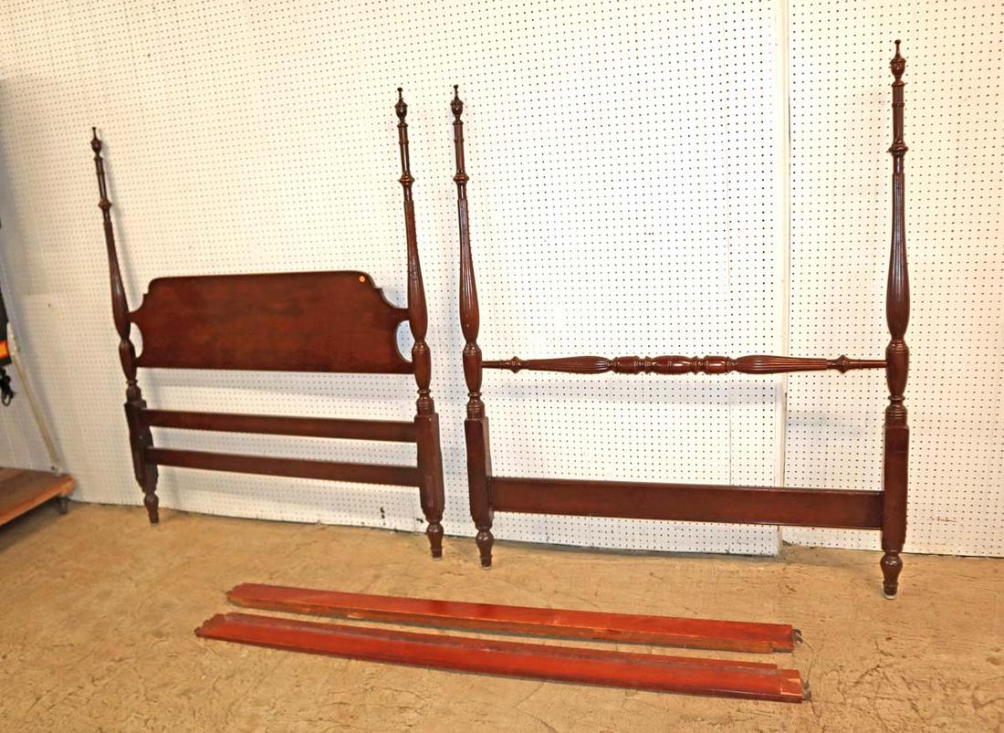 Vintage Statton mahogany full size poster bed (1 of 3)