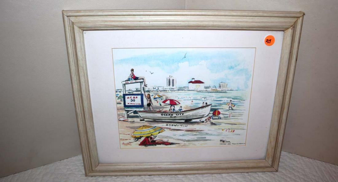 Ocean City reflection by C Wisener print (1 of 3)