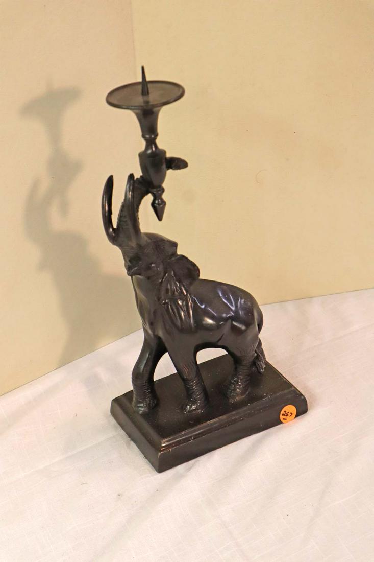 Maitland Smith bronze elephant candle stand (1 of 5)