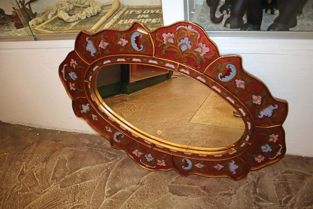 Italian oval decorator mirror (1 of 4)