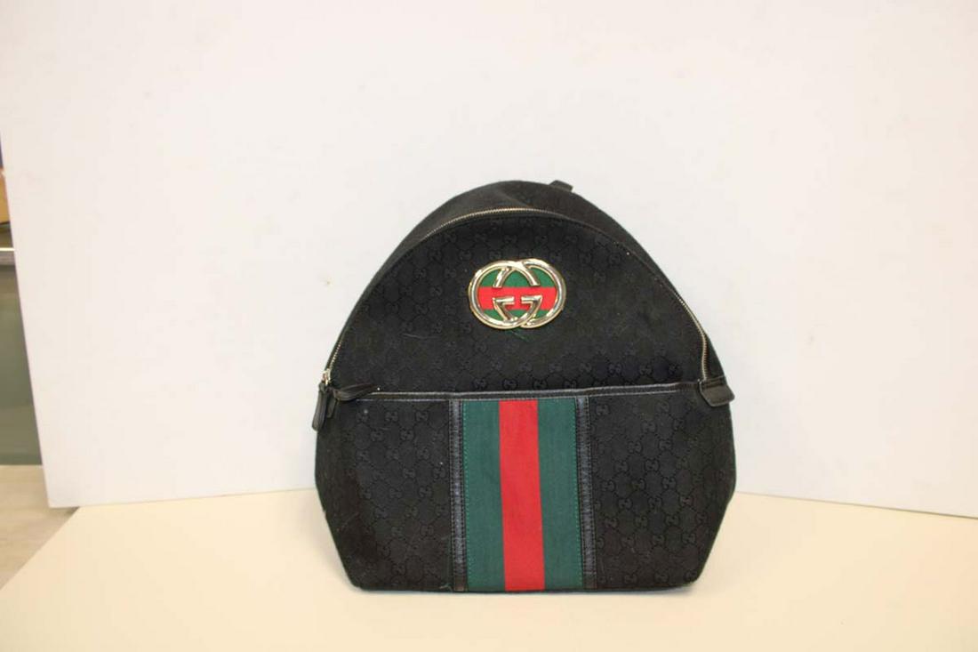 Gucci style monogrammed back pack NOT AUTHENTICATED (Bid at your own judgement) (1 of 4)