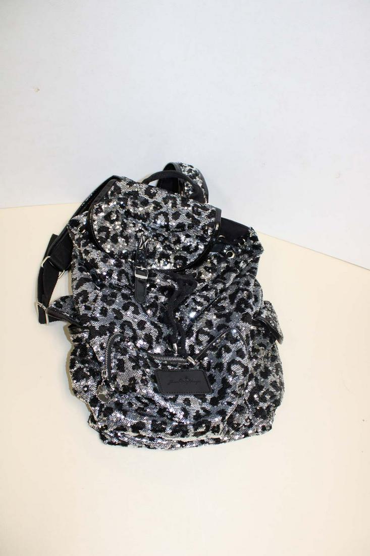 Joan Boyce style black rhinestone backpack approx. 14" w x 4" d x 17" h NOT AUTHENTICATED (1 of 4)
