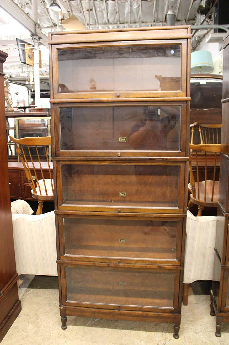 Semi antique Hale 5 stack barrister bookcase (1 of 3)