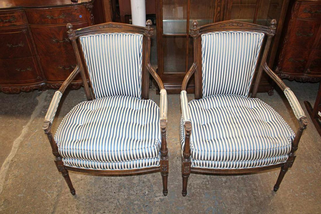 PR French style upholstered arm chairs (1 of 5)