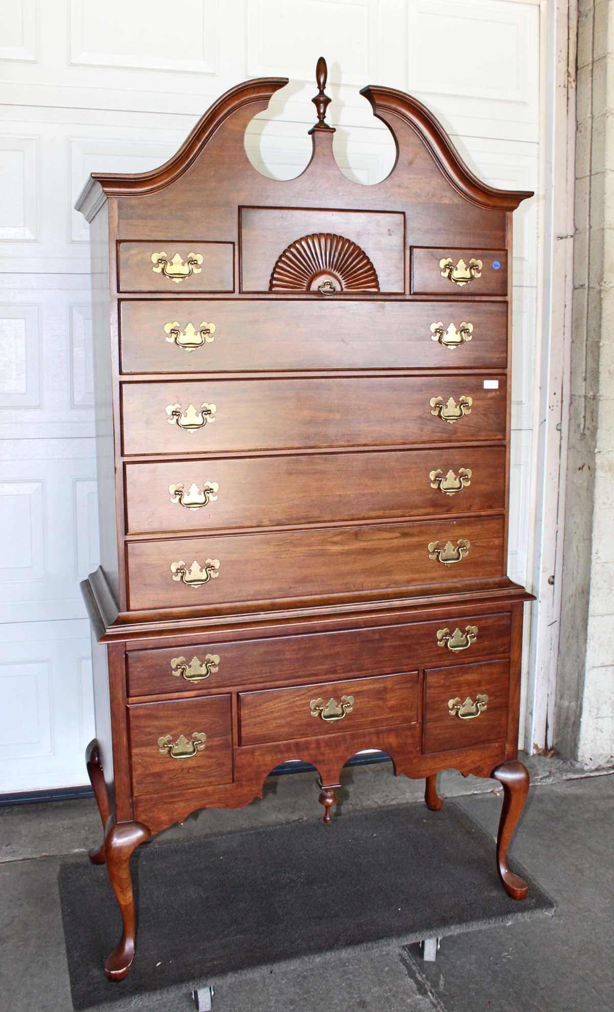 Pennsylvania House solid cherry 2pc high boy (1 of 5)