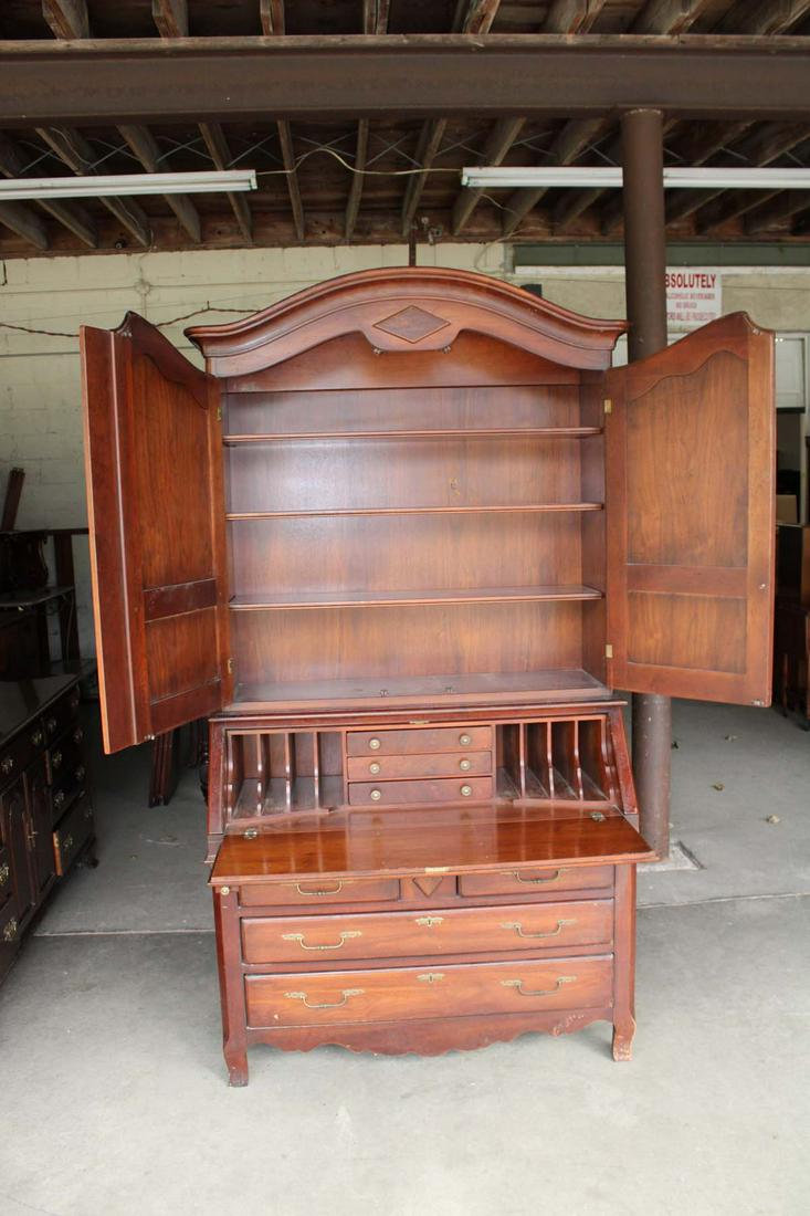 Antique style 2pc Hickory Chair secretary (1 of 8)