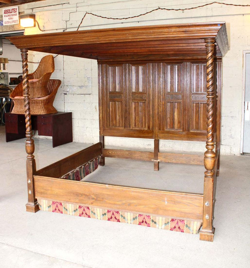 VINT Impressive Ethan Allen king size canopy bed Sep 18, 2022 South