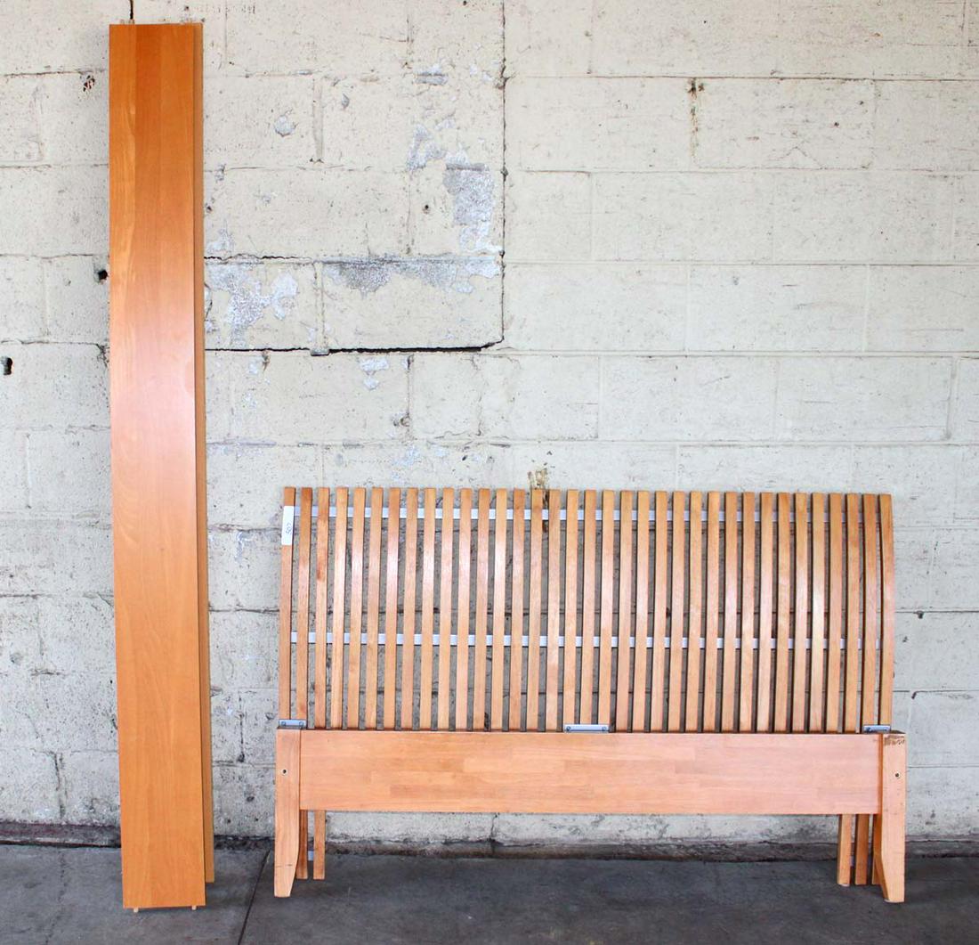 Contemporary full size bed with rails No Bolts (1 of 3)