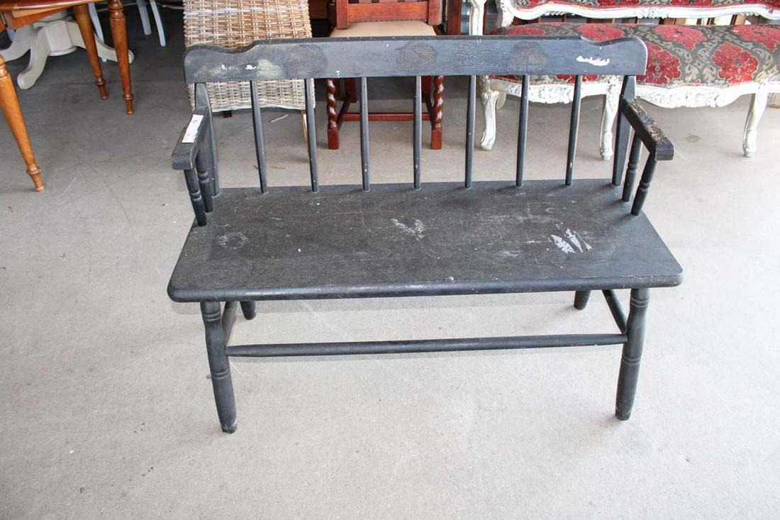 Black painted bench (1 of 4)