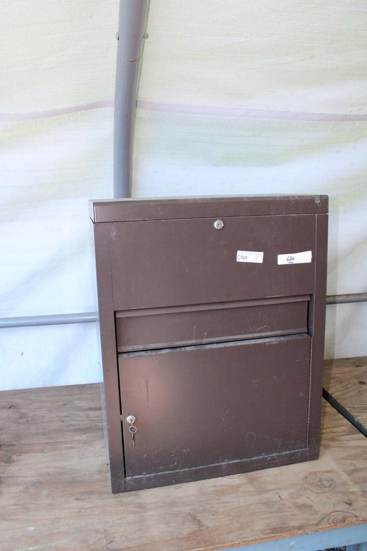 Metal tool box/file cabinet (1 of 2)