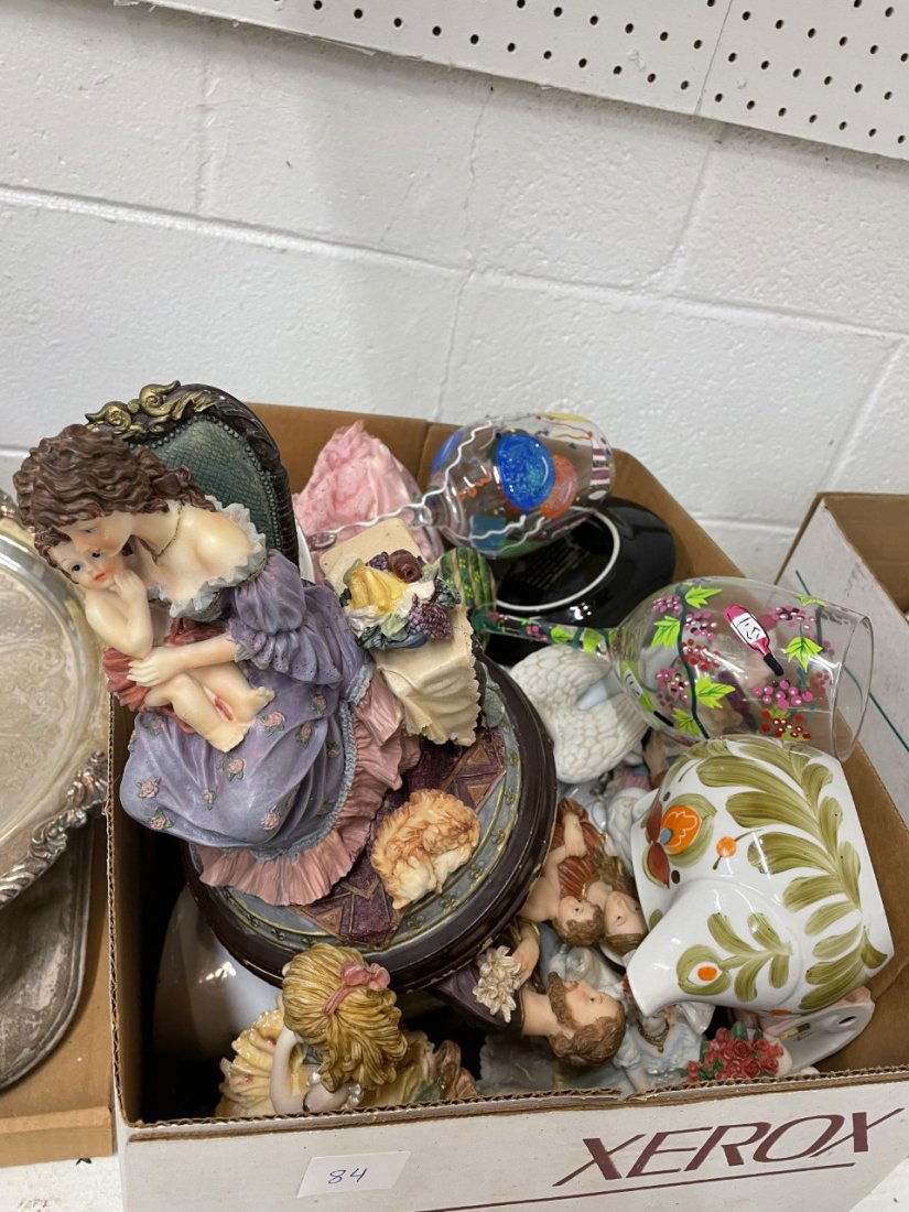 Assort. of misc. porcelain items including tea pots, figurines, angels and more (1 of 5)