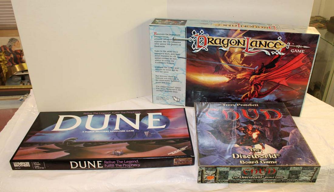 3 board games "Dune" "Dragon Lance" "Thud": 3 board games "Dune" "Dragon Lance" "Thud" , "Thud" is in factory plastic