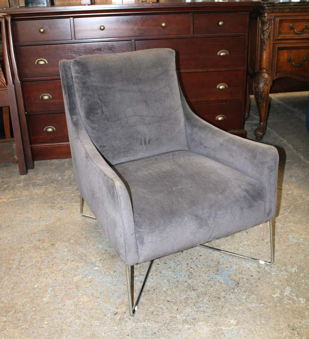 Modern design upholstered lounge chair (1 of 4)