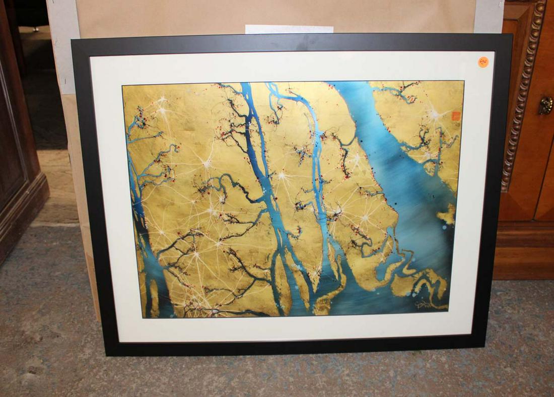 Original "Neutral Landscape" print with CoA: Original "Neutral Landscape" print No. 42 by Greg A Dunn designs approx. 30" w x 24" h