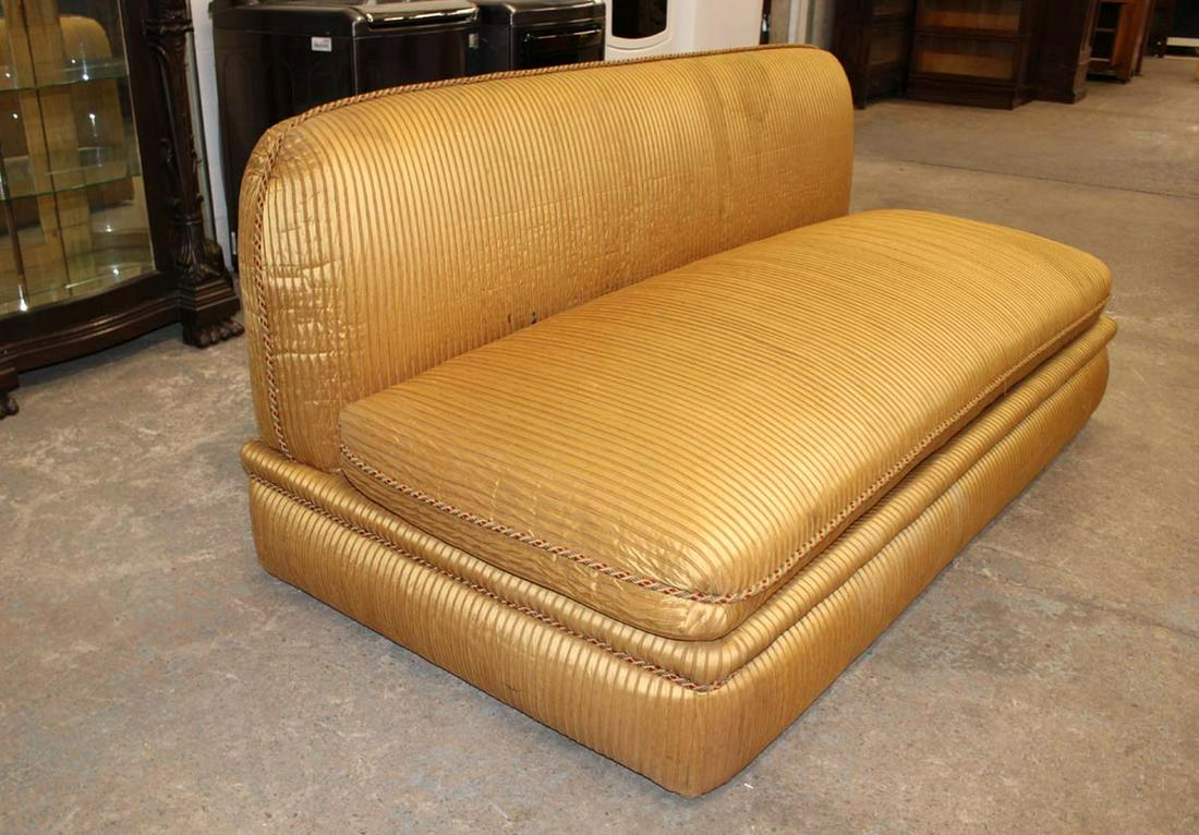 Vintage custom made retro style armless sofa (1 of 6)