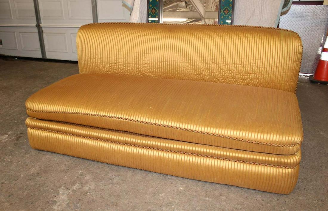 Vintage custom made retro style armless sofa (1 of 7)