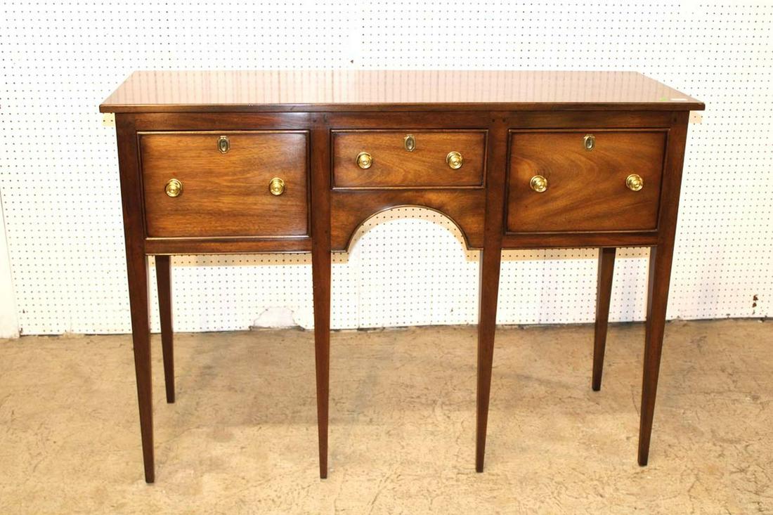 Vintage Kittinger solid walnut tapered leg huntboard (1 of 6)