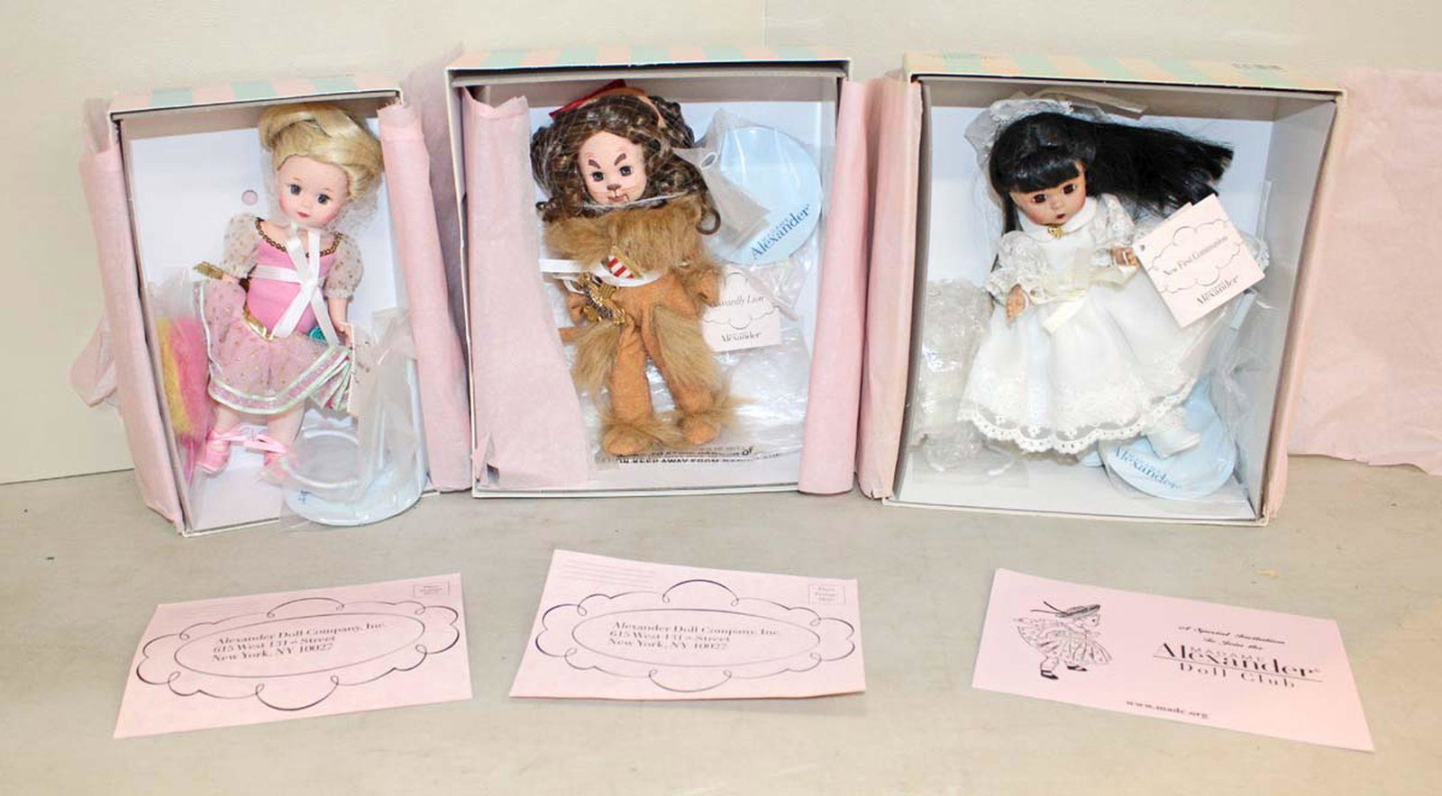 (3) Madame Alexander dolls in original boxes: (3) Madame Alexander dolls in original boxes